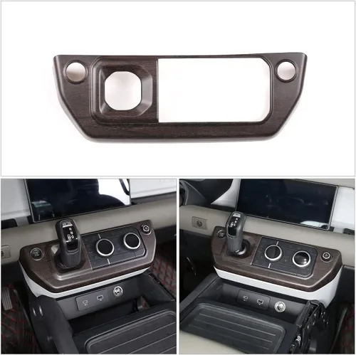 Vista 3 de Marco de botón de modo de aire acondicionado de control central ABS para Land Rover Defender 110 2020 2021 2022 2023 Accesorios de coche