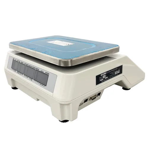 Vista 2 de INTSUPERMAI Báscula de computación de precios digitales con impresora térmica Báscula de supermercado de doble cara