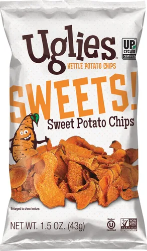 Vista 13 de UGLIES Patatas fritas cocidas en hervidor de agua, aperitivos sin gluten, patatas fritas Kosher, aperitivos sin OMG para niños u oficina, bolsas