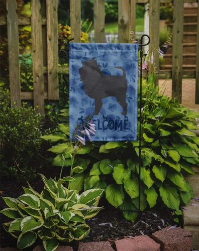 Vista 2 de Caroline's Treasures CK6175GF Affenpinscher - Bandera de bienvenida