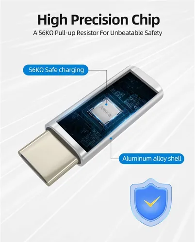 Vista 6 de ARKTEK Adaptador USB-C macho a Lightning hembra, convertidor de cable Lightning a USB tipo C para iPhone 17 16 Series AirPods 4 Pro 2 Galaxy S24