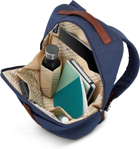 Vista 5 de Mochila de viaje Samsonite Virtuosa con funda acolchada para laptop, Azul marino, Tamaño único, Mochila