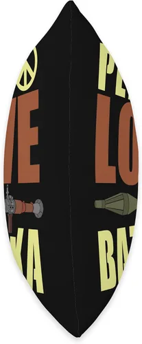 Vista 2 de Bazooka Missile Rocket Launcher Bazooka Peace Love - Almohada de 16 x 16 pulgadas, multicolor