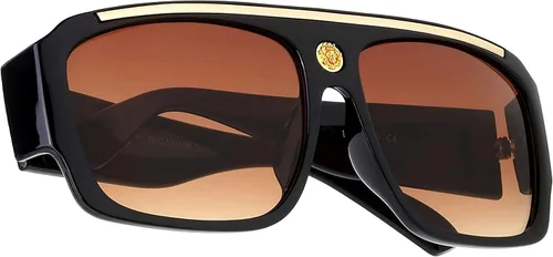 Vista 6 de Kleo Flat Top Hip Hop Rapero Retro Aviador Gafas de sol