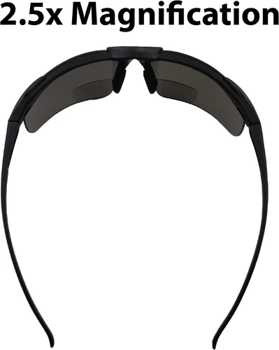 Vista 6 de Global Vision Apex 2.5 - Gafas de seguridad bifocales, 2 pares de lentes transparentes y ahumadas