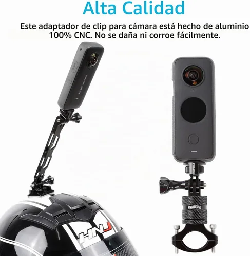 Vista 6 de PellKing - Soporte de cámara con cabeza de tornillo adaptador de 1/4" para Insta 360