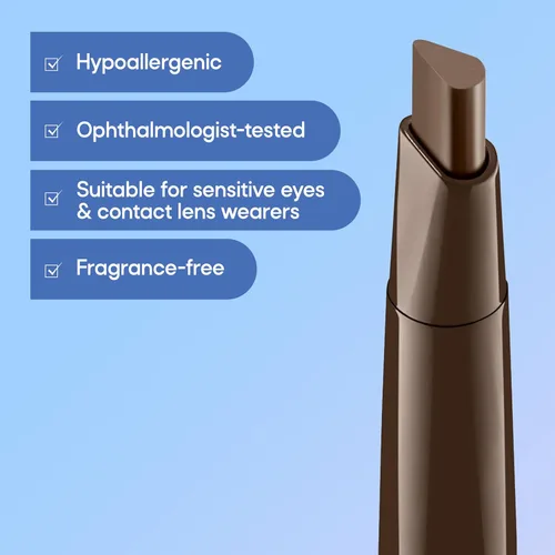 Vista 10 de Almay Lápiz de Cejas con Cepillo Spoolie, Fácil de Lograr Cejas, Hipoalergénico, 801 Rubio Oscuro