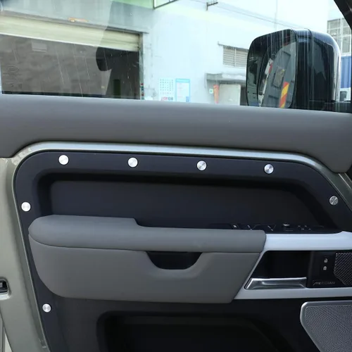 Vista 5 de Para Land Rover Defender 2020 2021 aleación de aluminio protección de tornillo de puerta, cubierta decorativa, accesorios de automóvil