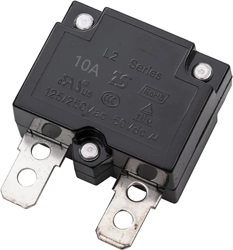 Vista 2 de weelye 2 unids 10A 125/250Vac 50Vdc relé de reinicio automático interruptor térmico disyuntor protector de sobrecarga de corriente para niños montar