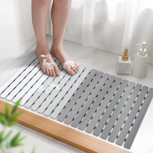 Vista 20 de MBOSS Tapete de ducha antideslizante para bañera, tapete de baño para ducha, tapete de baño para ducha, tapete de ducha antideslizante con orificio
