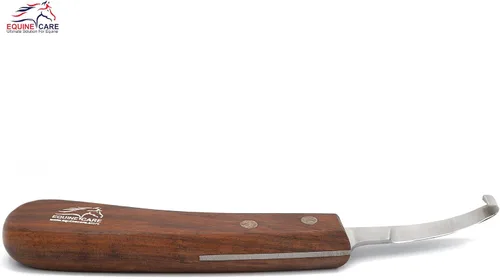 Vista 4 de Equine Care Cuchillo de pezuña de hoja corta para zurdos para recorte de pezuñas de caballo