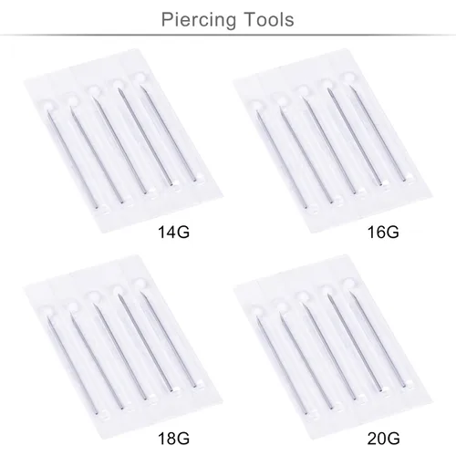 Vista 8 de JIESIBAO Juego de 66-113 piercings mixtos para todos los piercings de acero inoxidable 14G 16G 18G 20G nariz tabique cartílago tragus, aretes
