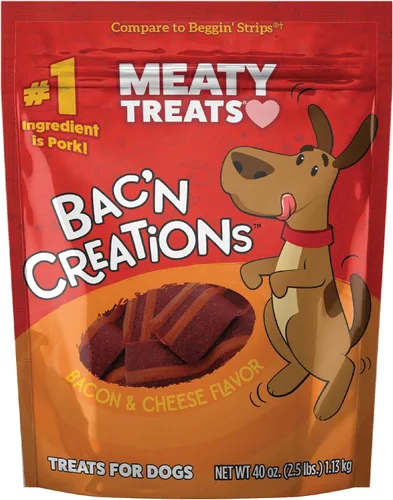 Vista 12 de Meaty Treats Bac'n Creations - Sabor a tocino, 40 onzas