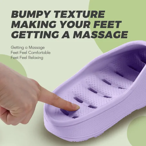 Vista 6 de Zapatos de ducha para mujeres y hombres, de secado rápido, ligeros, antideslizantes, para piscina, sandalias de baño, ultra acolchadas, suela