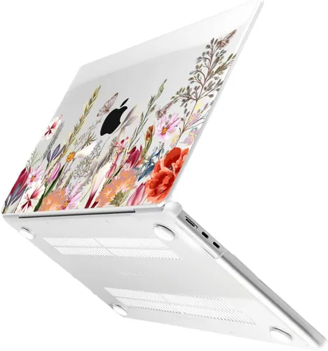 Vista 6 de Batianda Funda para MacBook Air de 15" con chip M5 M4 M3 M2, Botanical Campo de flores