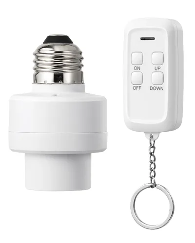 Vista 11 de DEWENWILS Enchufe de luz de control remoto, enchufe de bombilla de control remoto inalámbrico con interruptor para lámparas de cadena de tracción