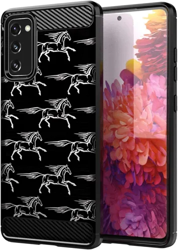 Vista 21 de CasesOnDeck - Carcasa compatible con Samsung Galaxy S20 FE (2020) / S20 FE 5G), color negro
