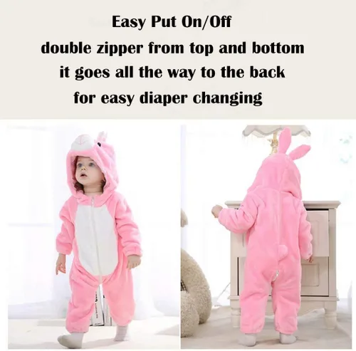 Vista 6 de Disfraz de animal para bebé, traje unisex para niños pequeños, disfraz de Halloween