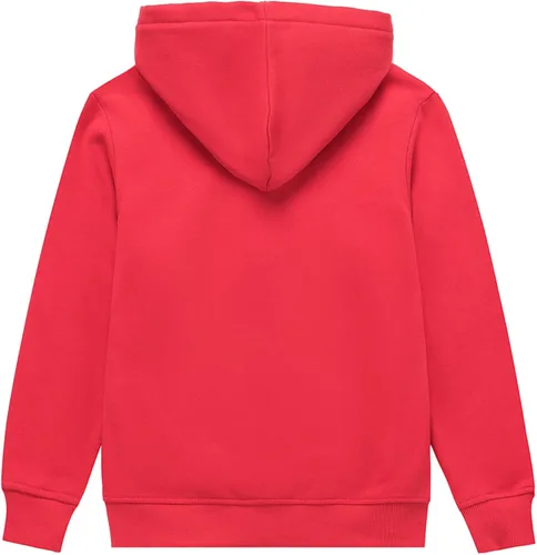 Vista 2 de AMERICLOUD Sudadera con capucha y cremallera para niños, suave y cepillado con capucha, con bolsillos, chaqueta deportiva para niños y niñas