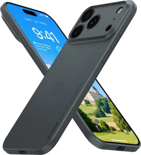 Vista 9 de memumi Funda ultradelgada para iPhone 17 Pro Max de 0.01 in ligera [sensación sin funda] Funda rígida mate con protección de cámara para iPhone 17