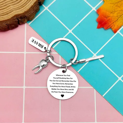 Vista 7 de Regalo para dentistas, divertido llavero de dentista, regalos para hombres y mujeres, regalo de higienista dental, regalo para estudiantes dentales