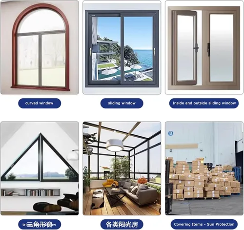 Vista 8 de Película de ventana reflectante antirrayos UV con control de calor, película aislante de papel de aluminio, no adhesiva, reutilizable, para oficina
