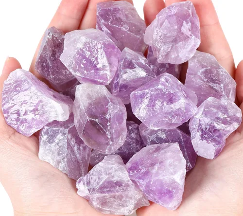 Vista 17 de QINJIEJIE Varias piedras de cristal en bruto 10 colores piedras de cristal curativas 1" piedras preciosas grandes a granel para voltear, cabinas