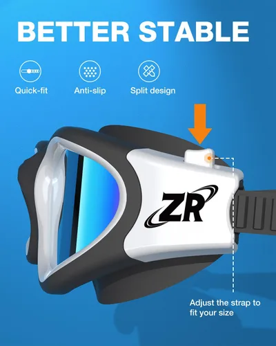 Vista 6 de ZIONOR G1 - Gafas de natación polarizadas unisex para mujeres adultas, antiniebla, 100% anti UV, gafas de buceo