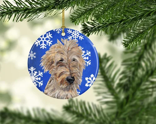 Vista 393 de Caroline's Treasures Cavalier Spaniel - Adorno de cerámica para colgar en el árbol de Navidad, para el hogar, Navidad, fiestas, regalo, 3 pulgadas