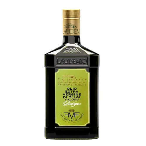 Vista 3 de Sanniti Laudemio Aceite de oliva virgen extra orgánico Fattoria di Maiano, ganador del premio de oro en la competencia mundial de aceite de oliva