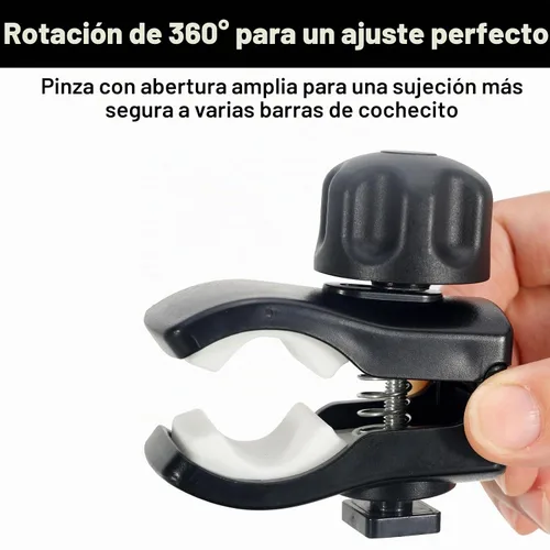 Vista 3 de Bandeja de aperitivos para cochecito compatible con Evenflo, con soporte para portavasos de cochecito, se mantiene en su lugar, fácil de instalar