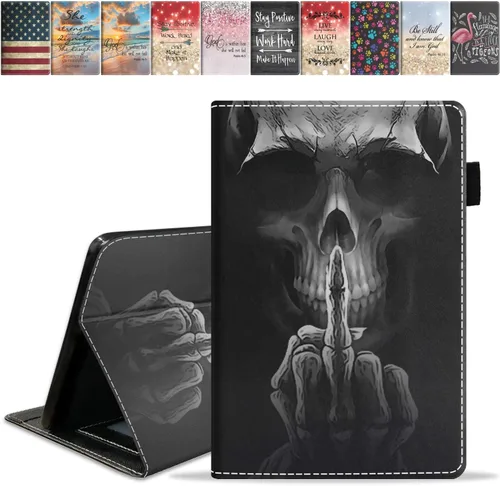 Vista 19 de Funda para tableta Amazon Fire HD 10/Fire HD 10 Plus (11ª generación, versión 2021), con cita inspiradora de «Be a Flamingo in a Flock», funda