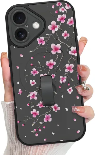 Vista 164 de KANGHAR Compatible con iPhone 17 Pro Case Spot Pattern - Negro Mancha rosada negra