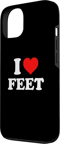 Vista 2 de Funda para iPhone 13 I Love Feet