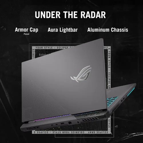 Vista 3 de ASUS ROG Strix G17 - Laptop para juegos, 17.3 pulgadas FHD 1920 x 1080 144Hz, AMD Ryzen 9 7845HX, GeForce RTX 4070, 4GB DDR5 RAM, 1TB PCIe M.2 SSD