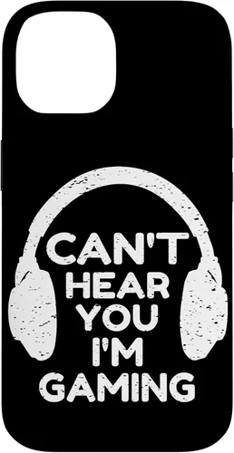 Vista 4 de Gaming Phone Case Gamer Gift Funny Cant Hear You I'm Gaming Case for iPhone 17