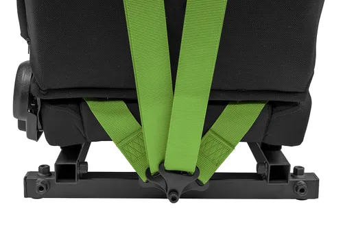 Vista 5 de OpenWheeler Racing and Flight Simulation Cockpit Four Point Harness. Virtual Reality add-on. Green