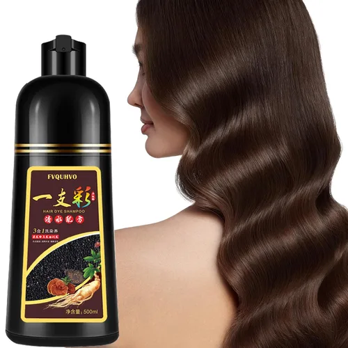 Vista 10 de Yocisku Champú de tinte para cabello negro 3 en 1 para hombres y mujeres, color de cabello para cobertura del 100% de las canas, champú para canas