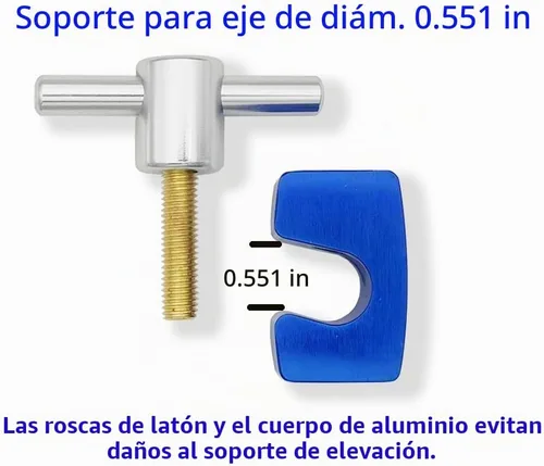 Vista 2 de VASTOOLS Abrazadera de soporte de elevación, 2 unidades, eje de hasta 0.551 in de diámetro, mango de varilla en T de metal sólido, abrazadera en C