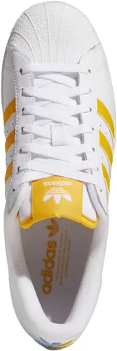 Vista 2 de adidas Originals Men's Superstar Sneaker, WhiteTeam Collegiate GoldPulse Blue