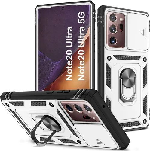 Vista 40 de PASNEW Funda militar para iPhone 13 Pro Max, cubierta de cámara deslizante y soporte de anillo de metal de 360°, carcasa rígida multicapa resistente