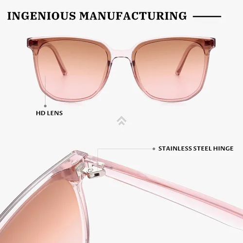 Vista 4 de Livho - Gafas de sol de moda para mujer y hombre, con protección UV 400