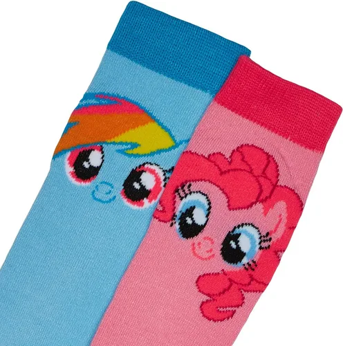 Vista 2 de Hasbro Calcetines altos a la rodilla para niñas My Little Pony 2 Pack