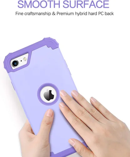 Vista 8 de BENTOBEN Funda para iPhone SE 2022 y iPhone SE 2020, resistente 3 en 1, cuerpo completo, resistente, a prueba de golpes, híbrida de policarbonato