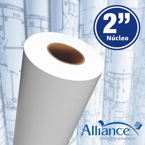 Vista 6 de Rollos de papel CAD de gran formato Alliance Bond (9 kilogramos 2 rollos, 91 cm x 91 m núcleo de 5 cm)