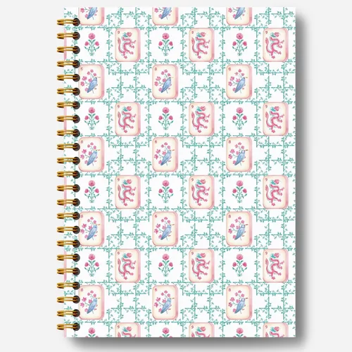 Vista 8 de Mahjong Accessories Notebook, Mahjong Gifts for Women Journal, Gifts for Mahjong Players Journal, Mahjong Hardcover Spiral Notebooks 5.5x8.3 Inch