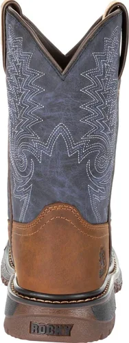 Vista 4 de Rocky Botas Ride FLX Western para niños, Marrón, talla única