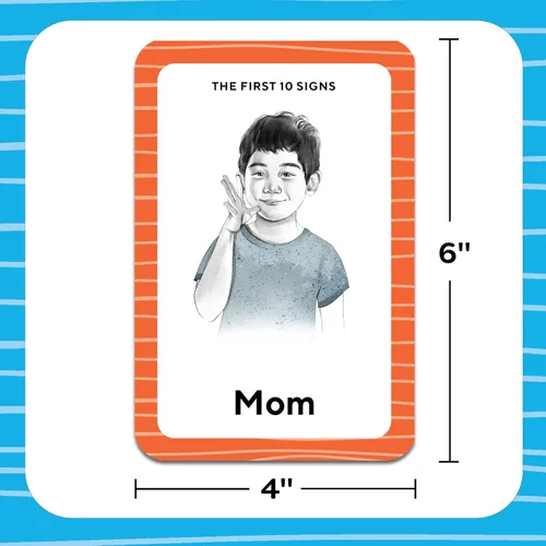 Vista 2 de American Sign Language Flash Cards for Kids 101 Easy ASL Signs for Nonverbal Communication