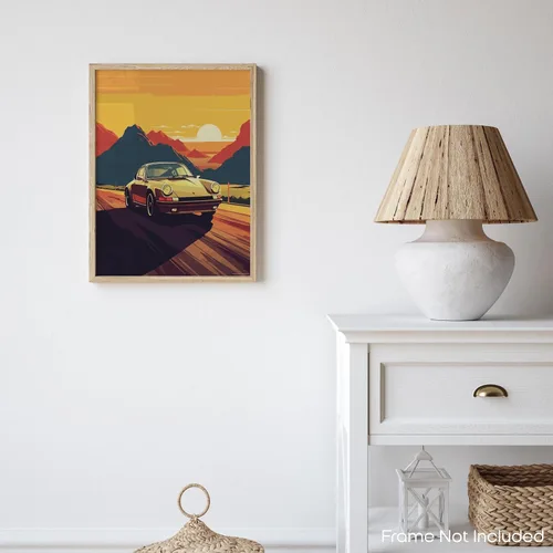 Vista 7 de Inspirational Wall Art Co. - Innovación Porsche 911 2023 - Carteles de coche para habitación de niños - Decoración de pared del automóvil