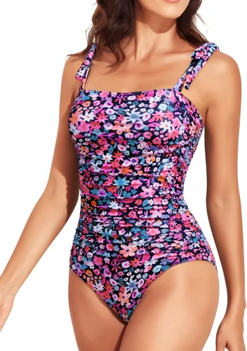 Vista 8 de Trajes de baño de una pieza para mujer, trajes de baño adelgazantes Negro